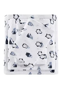 Cozy Soft Cotton Novelty Print Flannel Sheet Set