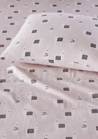 Cozy Soft Cotton Novelty Print Flannel Sheet Set