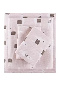 Cozy Soft Cotton Novelty Print Flannel Sheet Set