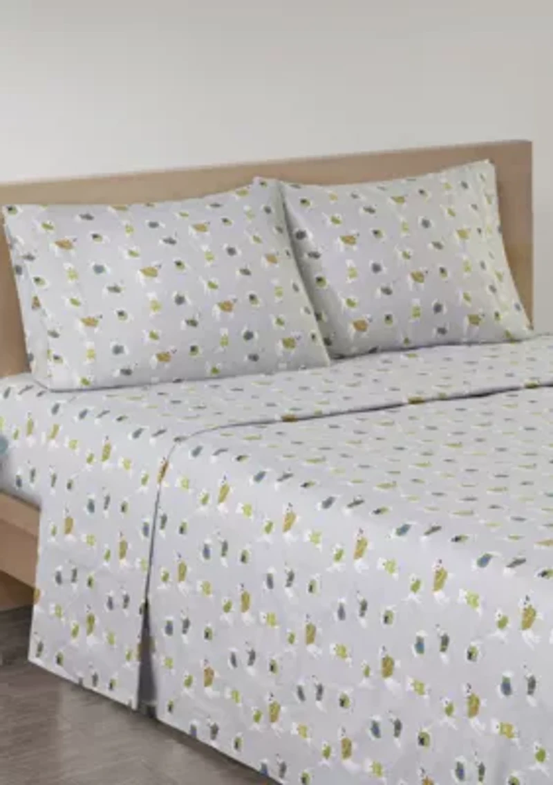 100% Cozy Cotton Flannel Ultra Soft Sheet Set