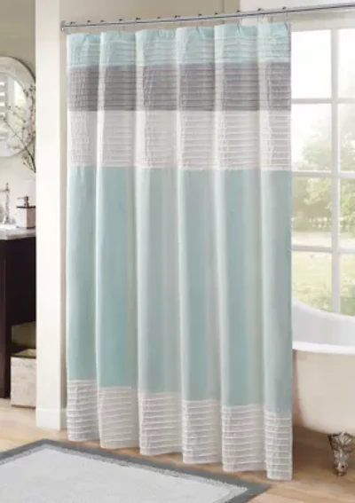 Amherst Faux Silk Shower Curtain