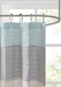 Amherst Faux Silk Shower Curtain