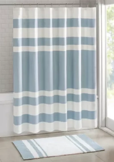 Spa Waffle Shower Curtain with 3M Treatment