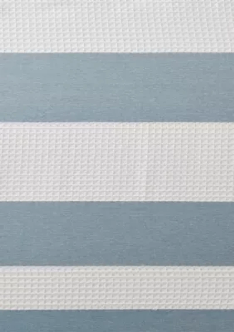 Spa Waffle Shower Curtain with 3M Treatment