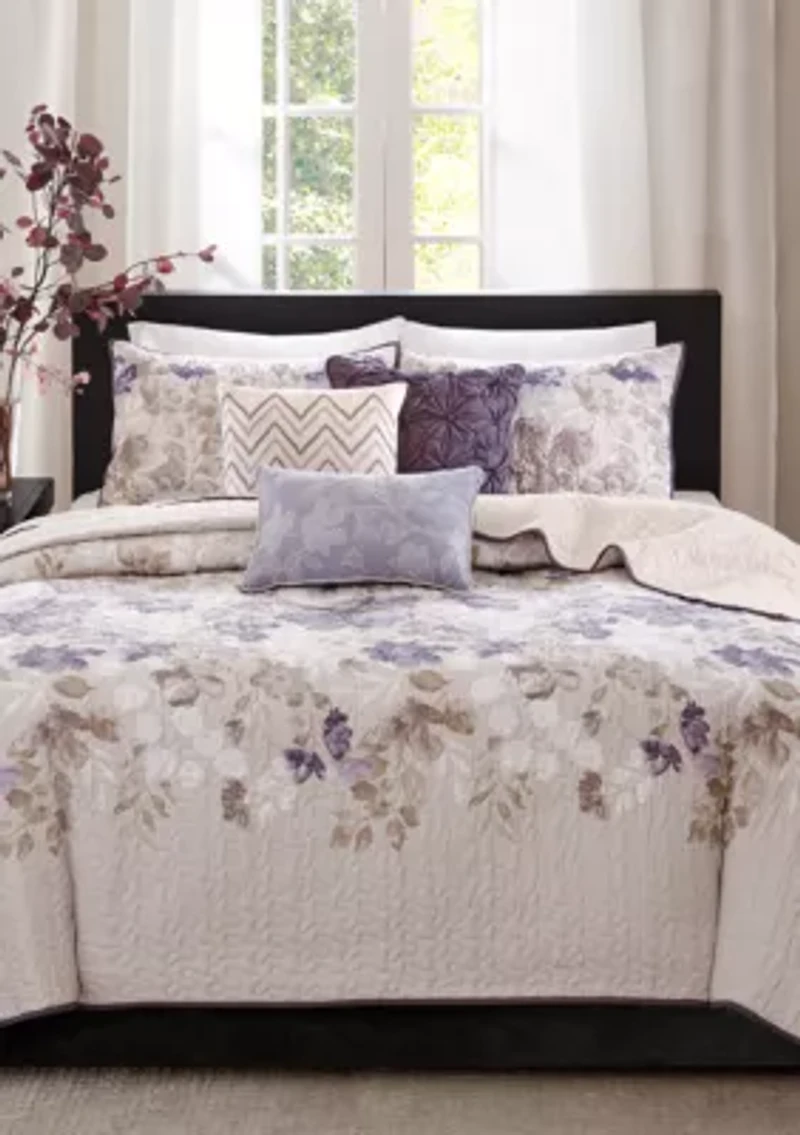 Luna 6 Piece Reversible Coverlet Set