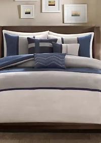 Palisades 6 Piece Faux Suede Duvet Set