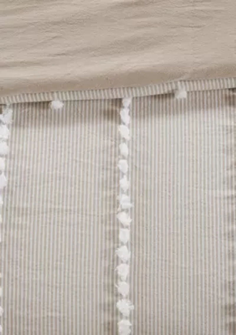 Anslee 3 Piece Cotton Yarn Dyed Comforter Set