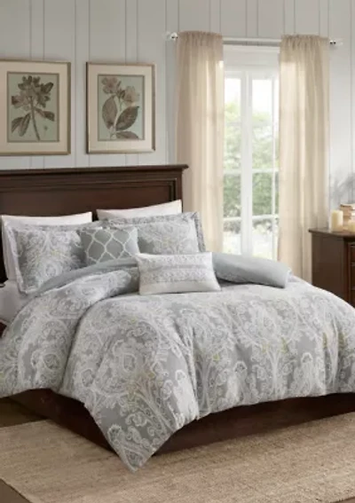 Hallie 5 Piece Cotton Duvet Cover Set