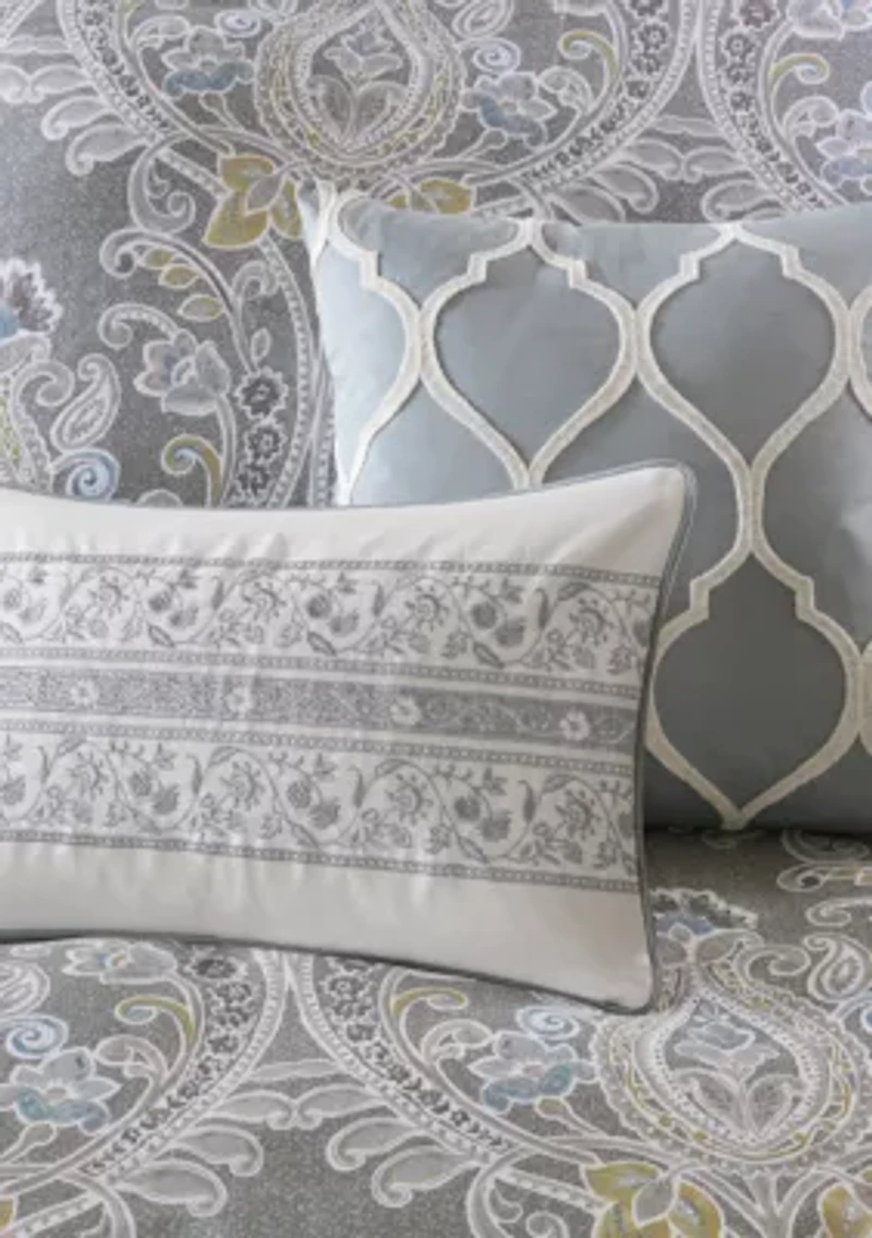 Hallie 5 Piece Cotton Duvet Cover Set