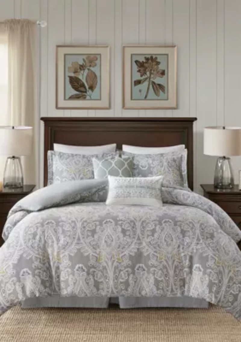 Hallie 6 Piece Cotton Comforter Set