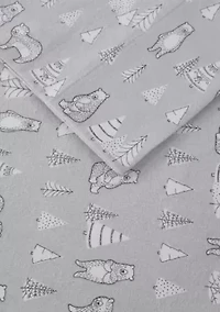 Cozy Flannel 100% Cotton Printed Sheet Set