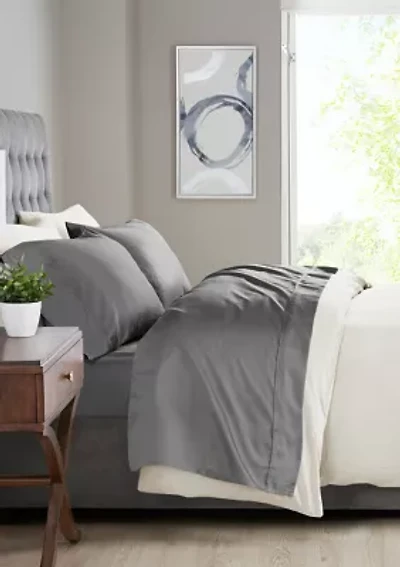 200 Thread Count Relaxed Cotton Percale Sheet Set