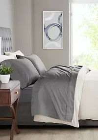 200 Thread Count Relaxed Cotton Percale Sheet Set