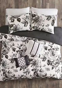 Dorsey Floral Print Comforter Set