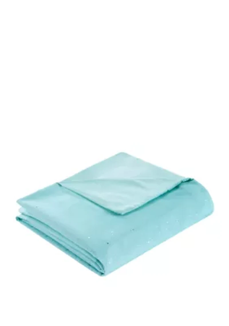 Glimmer Metallic Glitter Printed Reversible Duvet Cover Set