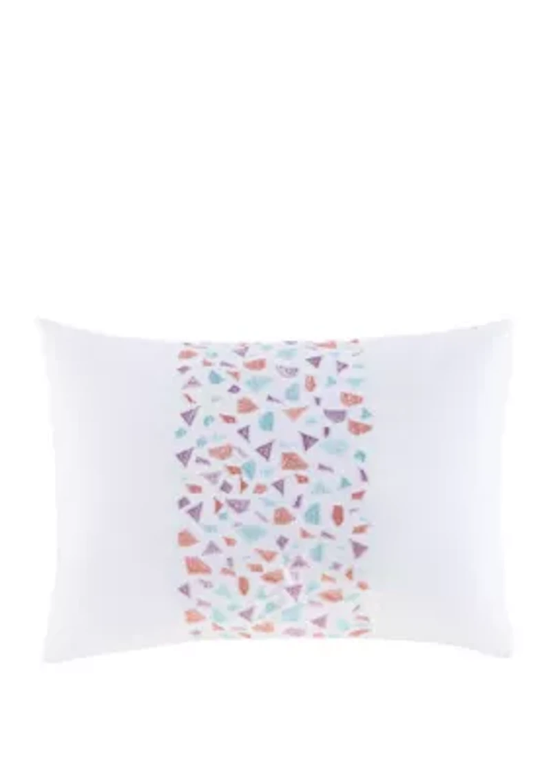 Glimmer Metallic Glitter Printed Reversible Duvet Cover Set