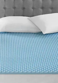 1.5" Gel Memory Foam All Season Reversible Cooling Mattress Topper