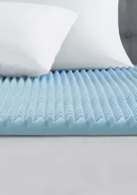 1.5" Gel Memory Foam All Season Reversible Cooling Mattress Topper