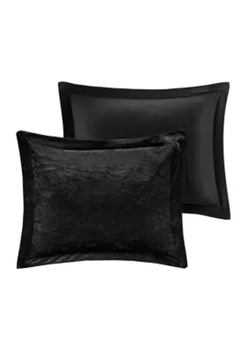 Felicia Velvet Comforter Set with Throw Pillow