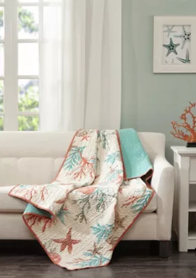 Pebble Beach Oversized Cotton Quilted Throw