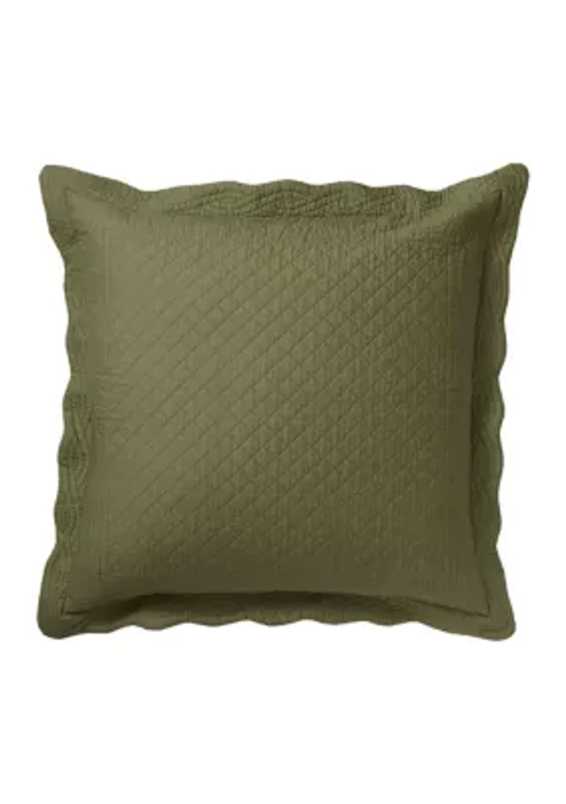 Floral Print Euro Sham