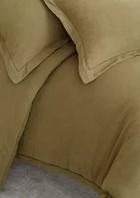 Linen Hemstitch Comforter Set