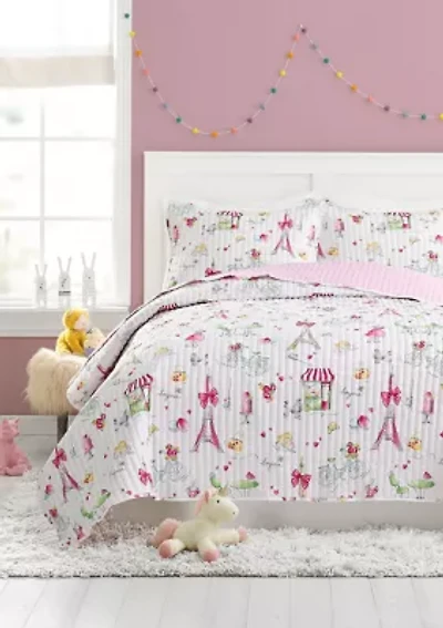 Pretty Paris Quilt Set