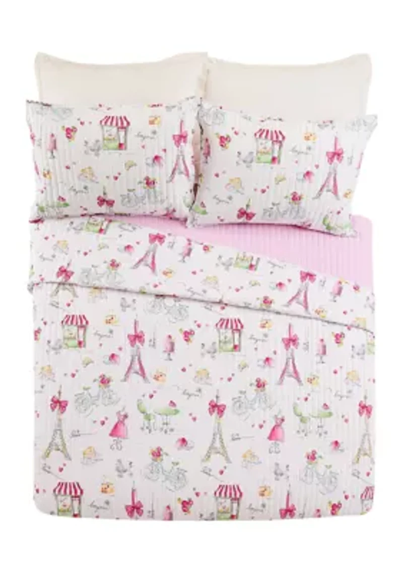 Pretty Paris Quilt Set