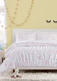 Iridescent Stars Comforter Set