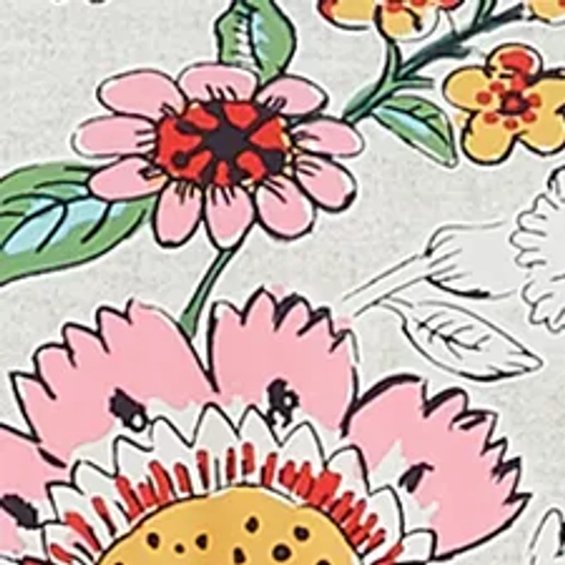 Coral Floral 2-Piece Comforter Set - Twin