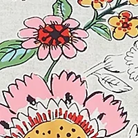 Coral Floral 2-Piece Comforter Set - Twin