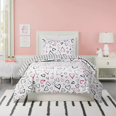 Roxy Hearts Reversible Comforter Set