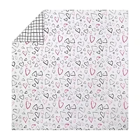 Roxy Hearts Reversible Comforter Set