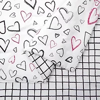 Roxy Hearts Reversible Comforter Set
