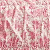 Fancy Toile Pleated Comforter Set