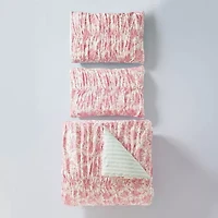 Fancy Toile Pleated Comforter Set