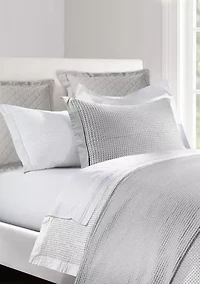 Waffle Weave Cotton Coverlet Set