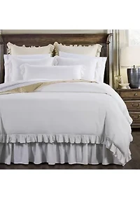 Lily Washed Linen Comforter Set, 3 Piece