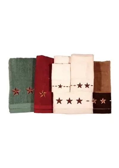 Embroidered Star Towel Set