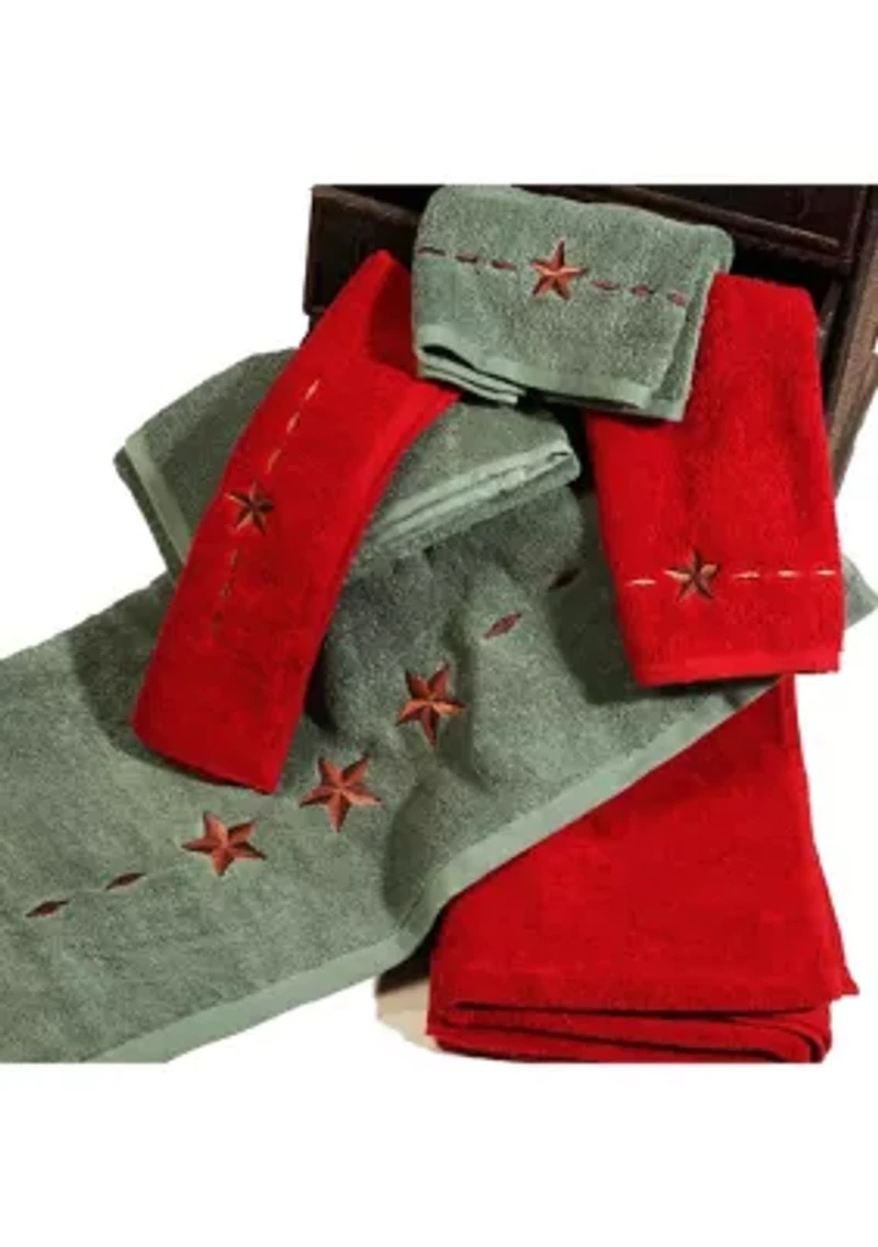 Embroidered Star Towel Set