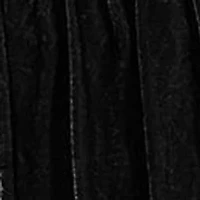 HiEnd Accents Stella Faux Silk Velvet Ruffle Skirt Bedspread Set with Pillow Shams, 3PC