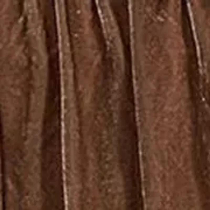 HiEnd Accents Stella Faux Silk Velvet Ruffle Skirt Bedspread Set with Pillow Shams, 3PC