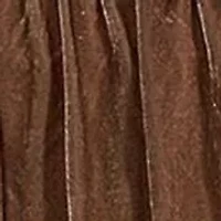 HiEnd Accents Stella Faux Silk Velvet Ruffle Skirt Bedspread Set with Pillow Shams, 3PC