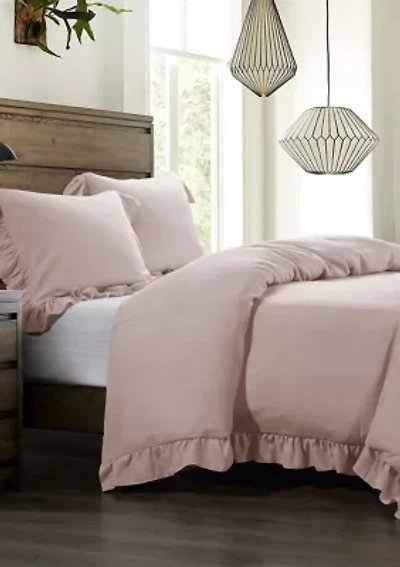 Lily Washed Linen Bedding Set