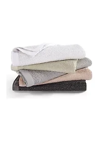 Waffle Weave Cotton Coverlet Set