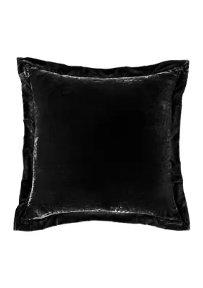 HiEnd Accents Stella Faux Silk Velvet Romantic Western Long Lumbar Pillow, 14"x42"
