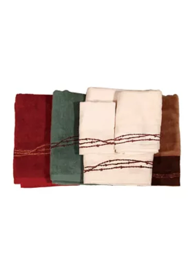 Embroidered Barbwire Towel Set
