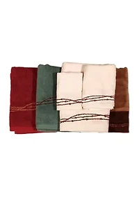 Embroidered Barbwire Towel Set