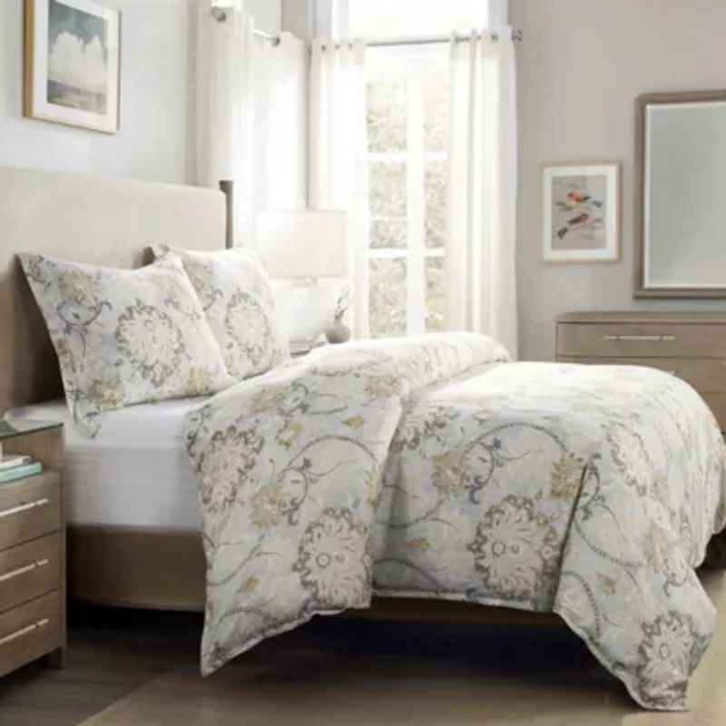 Dalia Victorian Floral Comforter Set, 3 Piece