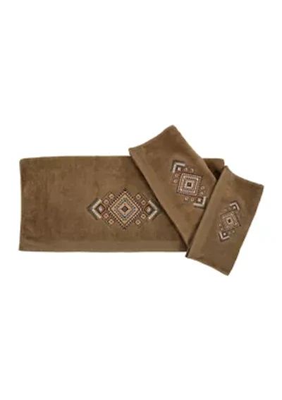 Sedona Embroidered Aztec Towel Set